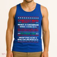 Christmas Bucket List Make Snow Bake Cookies Cool Gift Tank Top
