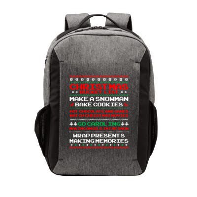 Christmas Bucket List Make Snow Bake Cookies Cool Gift Vector Backpack