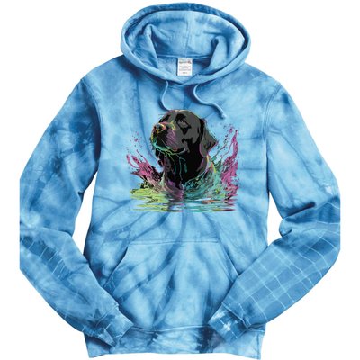 Cute Black Lab Black Labrador Retriever Puppy Dog Mom Animal Tie Dye Hoodie