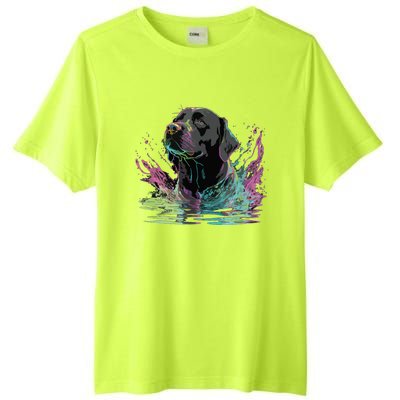 Cute Black Lab Black Labrador Retriever Puppy Dog Mom Animal Tall Fusion ChromaSoft Performance T-Shirt