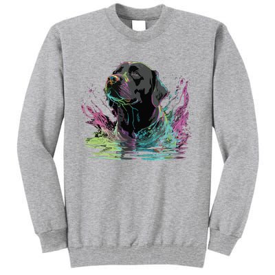 Cute Black Lab Black Labrador Retriever Puppy Dog Mom Animal Tall Sweatshirt