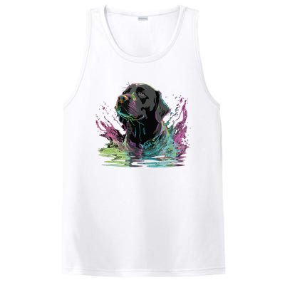 Cute Black Lab Black Labrador Retriever Puppy Dog Mom Animal PosiCharge Competitor Tank