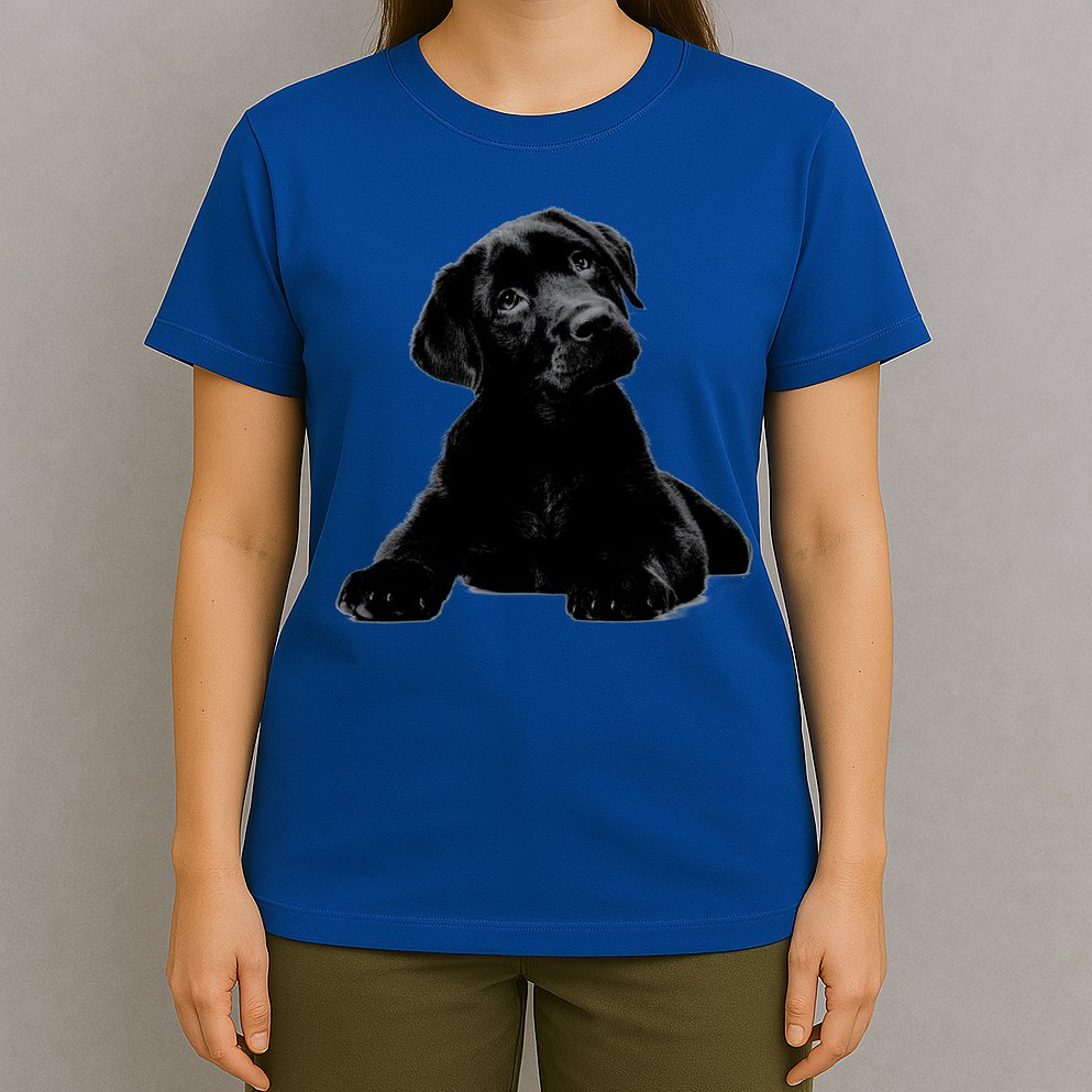 Cute Black Lab Puppy Dog Animal Lover Gift T-Shirt