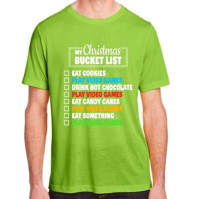 Christmas Bucket List Video Gamer Xmas Cute Gift Adult ChromaSoft Performance T-Shirt