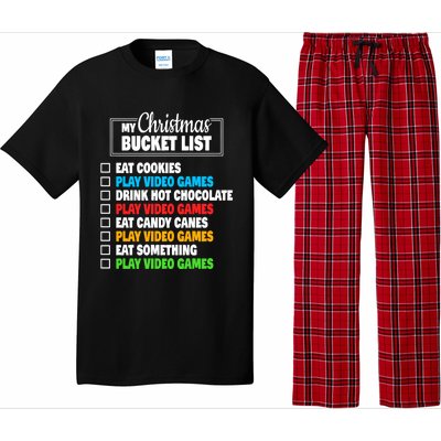 Christmas Bucket List Video Gamer Xmas Cute Gift Pajama Set