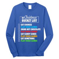 Christmas Bucket List Video Gamer Xmas Cute Gift Long Sleeve Shirt