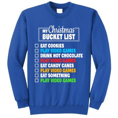 Christmas Bucket List Video Gamer Xmas Cute Gift Sweatshirt