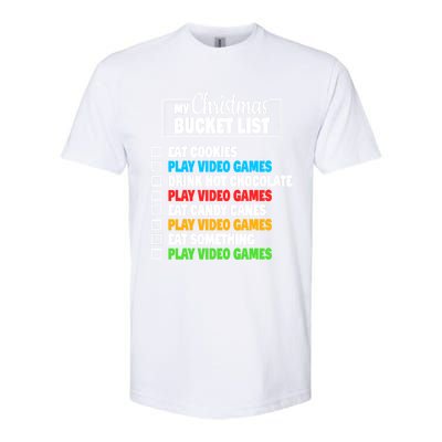 Christmas Bucket List Video Gamer Xmas Cute Gift Softstyle CVC T-Shirt