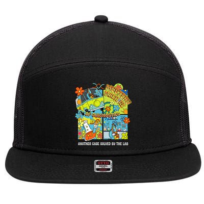 Cute Bus Lab Week 2025 Retro Mystery Machine Of Diagnostics 7 Panel Mesh Trucker Snapback Hat