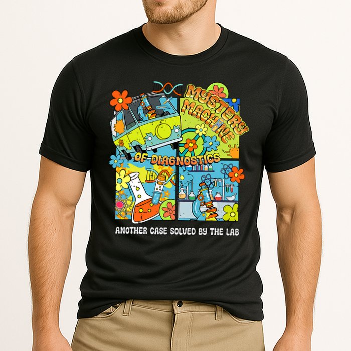 Cute Bus Lab Week 2025 Retro Mystery Machine Of Diagnostics Cooling Performance Crew T-Shirt