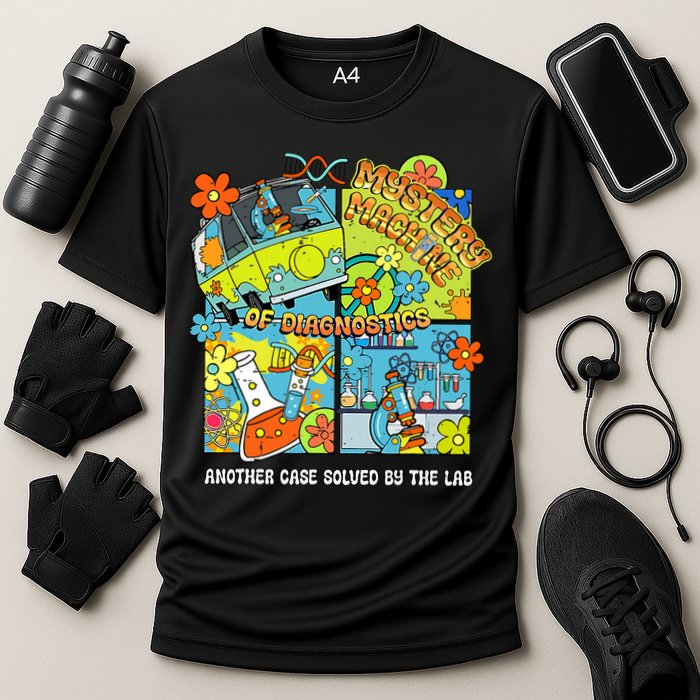 Cute Bus Lab Week 2025 Retro Mystery Machine Of Diagnostics Cooling Performance Crew T-Shirt