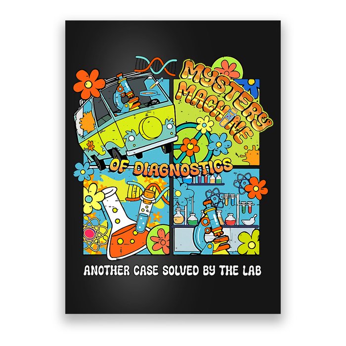 Cute Bus Lab Week 2025 Retro Mystery Machine Of Diagnostics Poster
