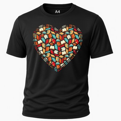 Cute Book Lover Reading Fan Heart Performance Shirt