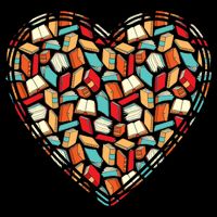 Cute Book Lover Reading Fan Heart Tank Top