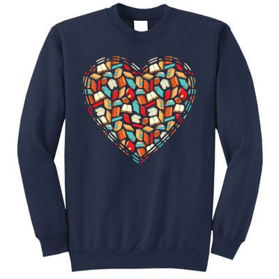 Cute Book Lover Reading Fan Heart Sweatshirt