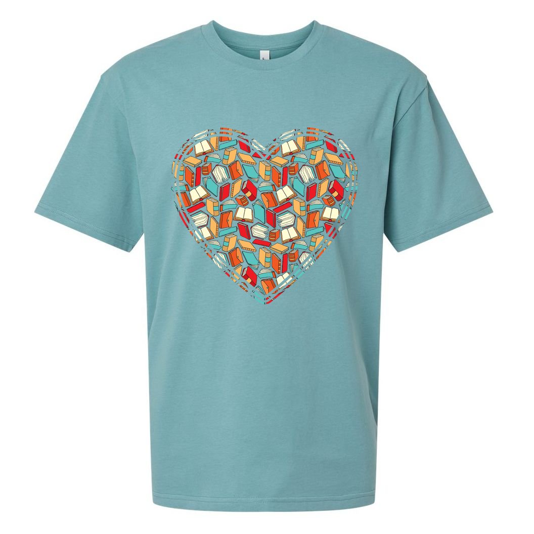 Cute Book Lover Reading Fan Heart Sueded Cloud Jersey T-Shirt