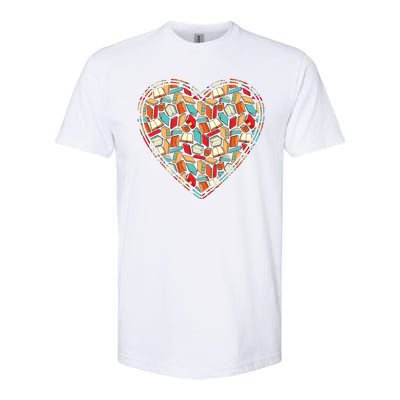 Cute Book Lover Reading Fan Heart Softstyle® CVC T-Shirt