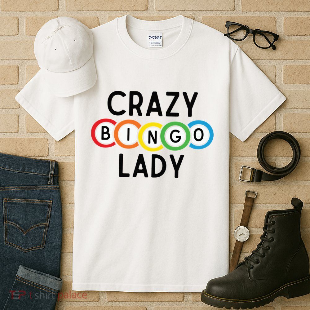 Crazy Bingo Lady Tall T-Shirt