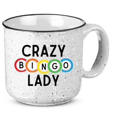 Crazy Bingo Lady 15oz Campfire Ceramic Mug