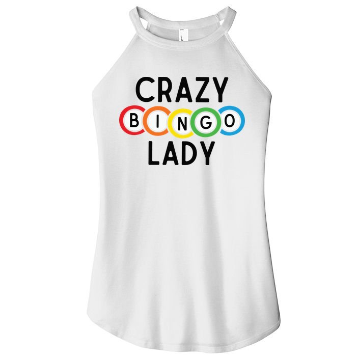 Crazy Bingo Lady Women's Perfect Tri Rocker Tank