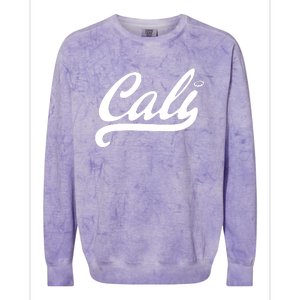 Cali Black Logo Colorblast Crewneck Sweatshirt