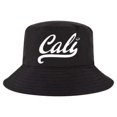 Cali Black Logo Cool Comfort Performance Bucket Hat
