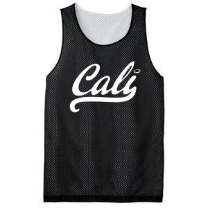 Cali Black Logo Mesh Reversible Basketball Jersey Tank