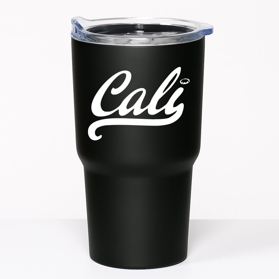 Cali Black Logo Tumbler