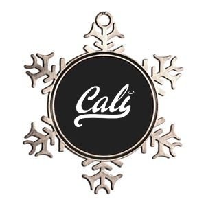 Cali Black Logo Metallic Star Ornament