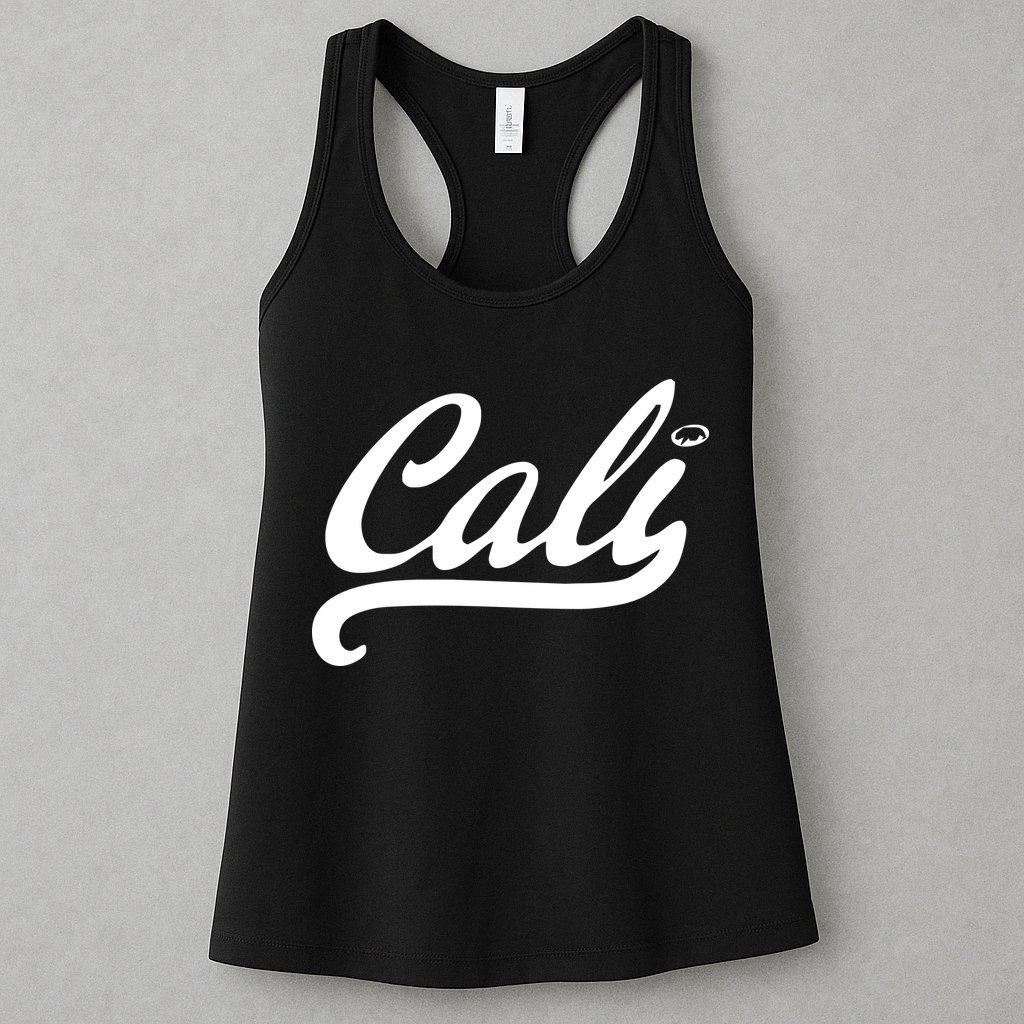Cali Black Logo Womens Tank Top