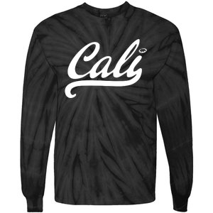 Cali Black Logo Tie-Dye Long Sleeve Shirt