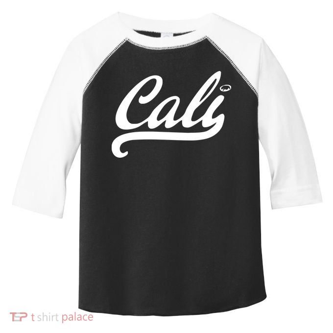 Cali Black Logo Toddler Fine Jersey T-Shirt