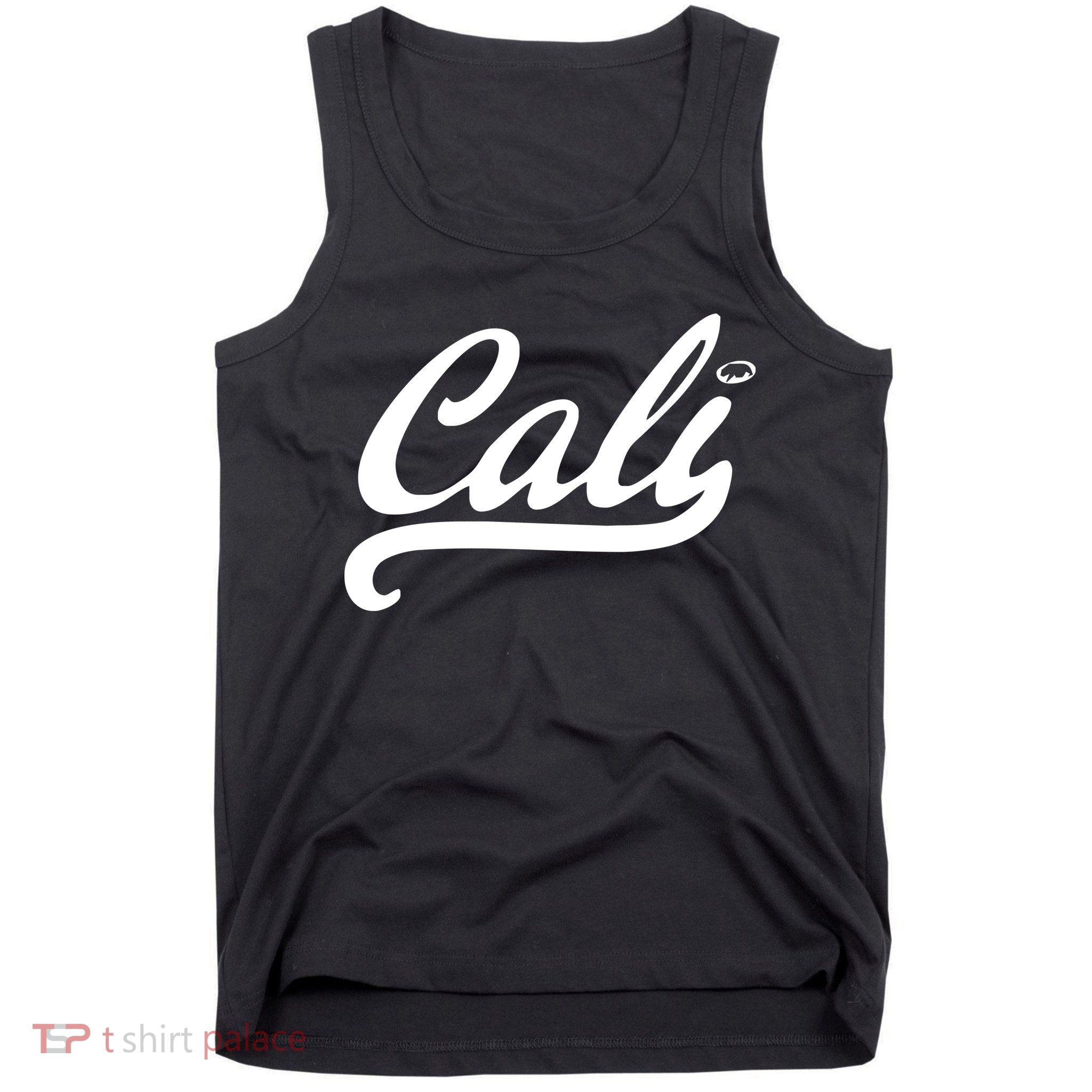 Cali Black Logo Tank Top