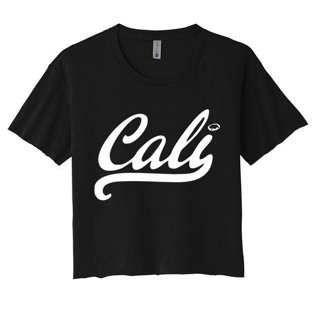 Cali Black Logo Crop Top