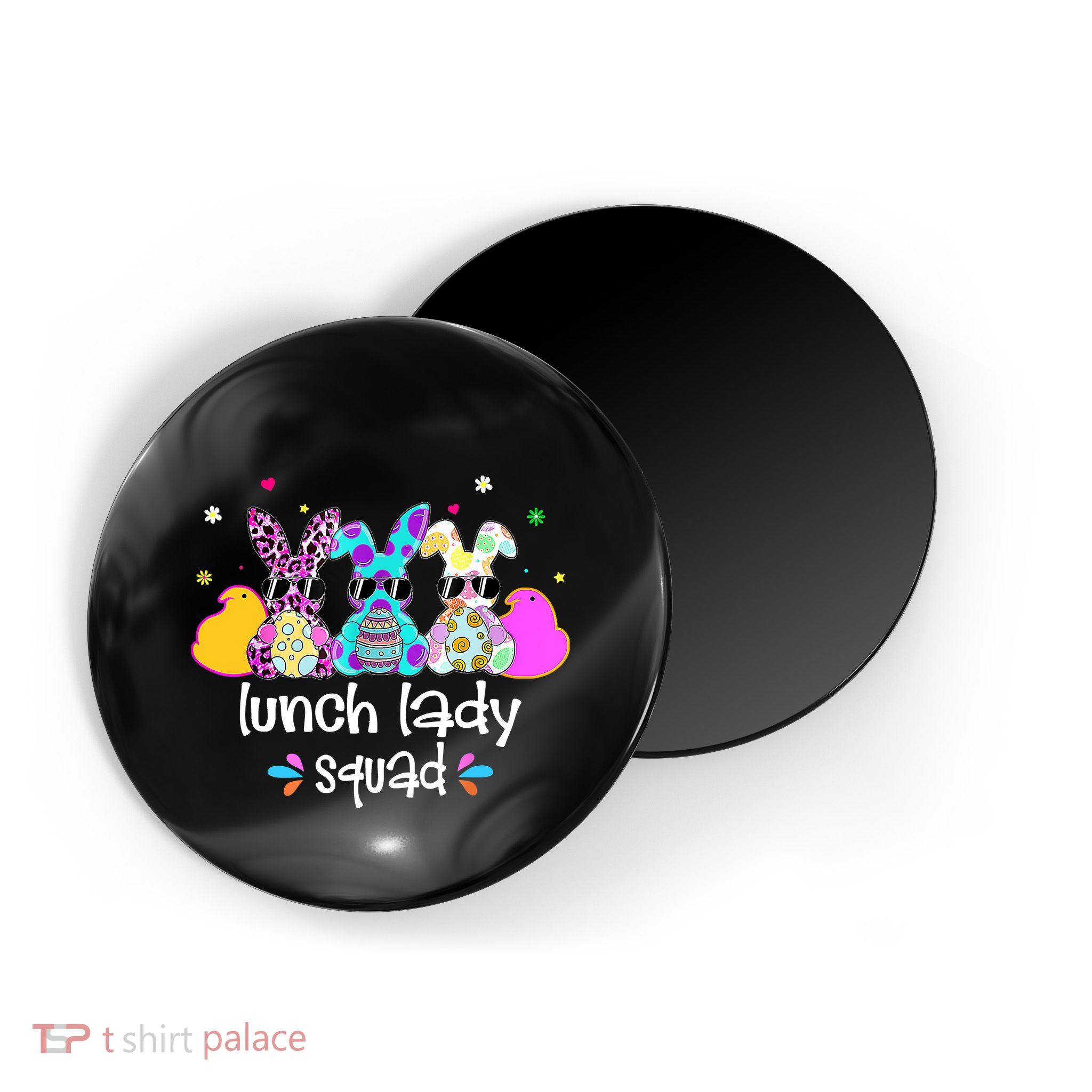 Cute Bunnies Lunch Lady Squad Bunny Happy Easter Magnet
