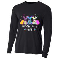 Cute Bunnies Lunch Lady Squad Bunny Happy Easter Cooling Performance Long Sleeve Crew