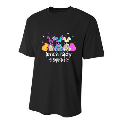 Cute Bunnies Lunch Lady Squad Bunny Happy Easter Youth Performance Sprint T-Shirt