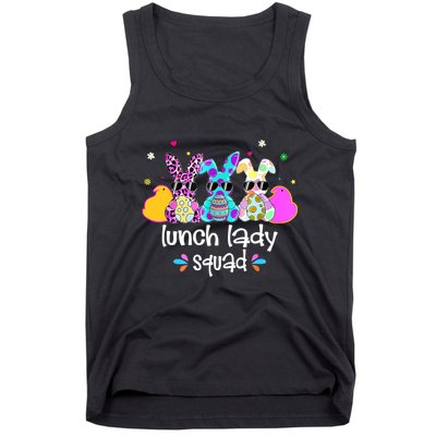 Cute Bunnies Lunch Lady Squad Bunny Happy Easter Tank Top