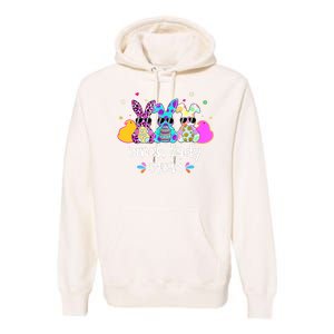 Cute Bunnies Lunch Lady Squad Bunny Happy Easter Premium Hoodie