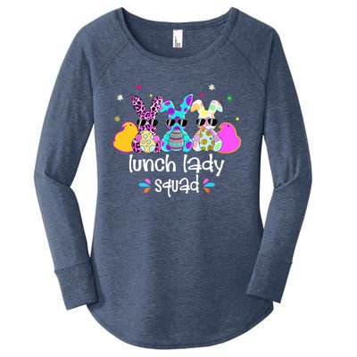 Cute Bunnies Lunch Lady Squad Bunny Happy Easter Women's Perfect Tri Tunic Long Sleeve Shirt