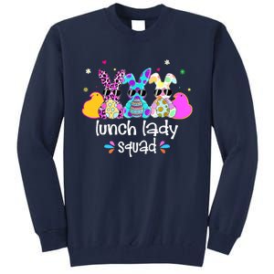 Cute Bunnies Lunch Lady Squad Bunny Happy Easter Tall Sweatshirt