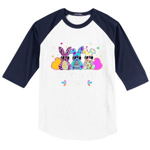 Cute Bunnies Lunch Lady Squad Bunny Happy Easter Baseball Sleeve Shirt