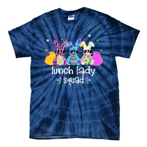 Cute Bunnies Lunch Lady Squad Bunny Happy Easter Tie-Dye T-Shirt