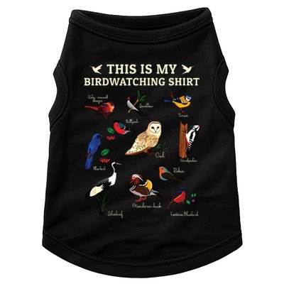Cool Bird Lover Birdwatching Present Birdwatcher Birder Gift Doggie Tank