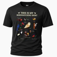 Cool Bird Lover Birdwatching Present Birdwatcher Birder Gift Cooling Performance Crew T-Shirt