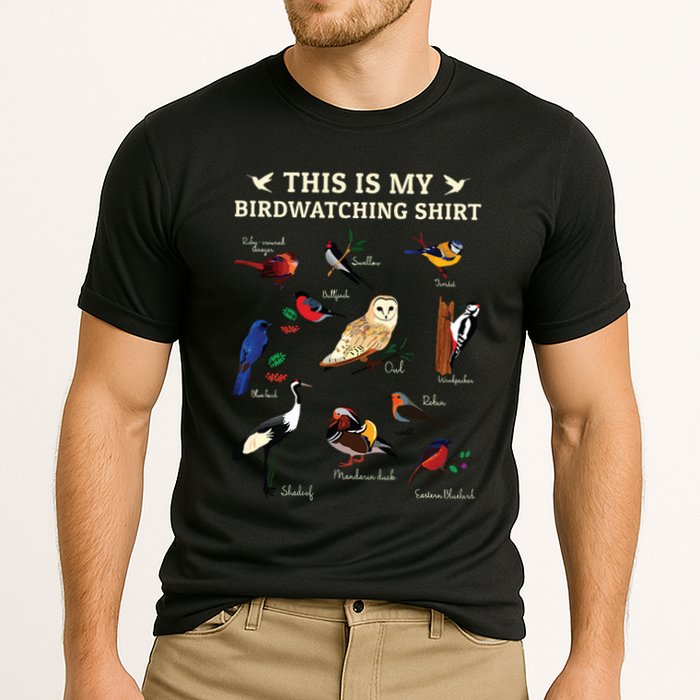 Cool Bird Lover Birdwatching Present Birdwatcher Birder Gift Cooling Performance Crew T-Shirt