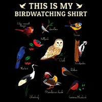 Cool Bird Lover Birdwatching Present Birdwatcher Birder Gift Cooling Performance Crew T-Shirt