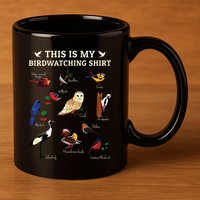 Cool Bird Lover Birdwatching Present Birdwatcher Birder Gift 11oz C Handle Ceramic Mug