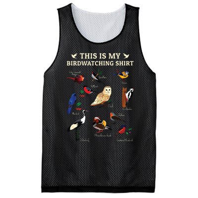 Cool Bird Lover Birdwatching Present Birdwatcher Birder Gift Mesh Reversible Basketball Jersey Tank