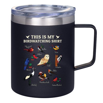 Cool Bird Lover Birdwatching Present Birdwatcher Birder Gift 12oz Stainless Steel Coffee Mug
